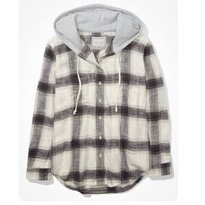 AE Cozy Cabin Oversized Hoodie Flannel